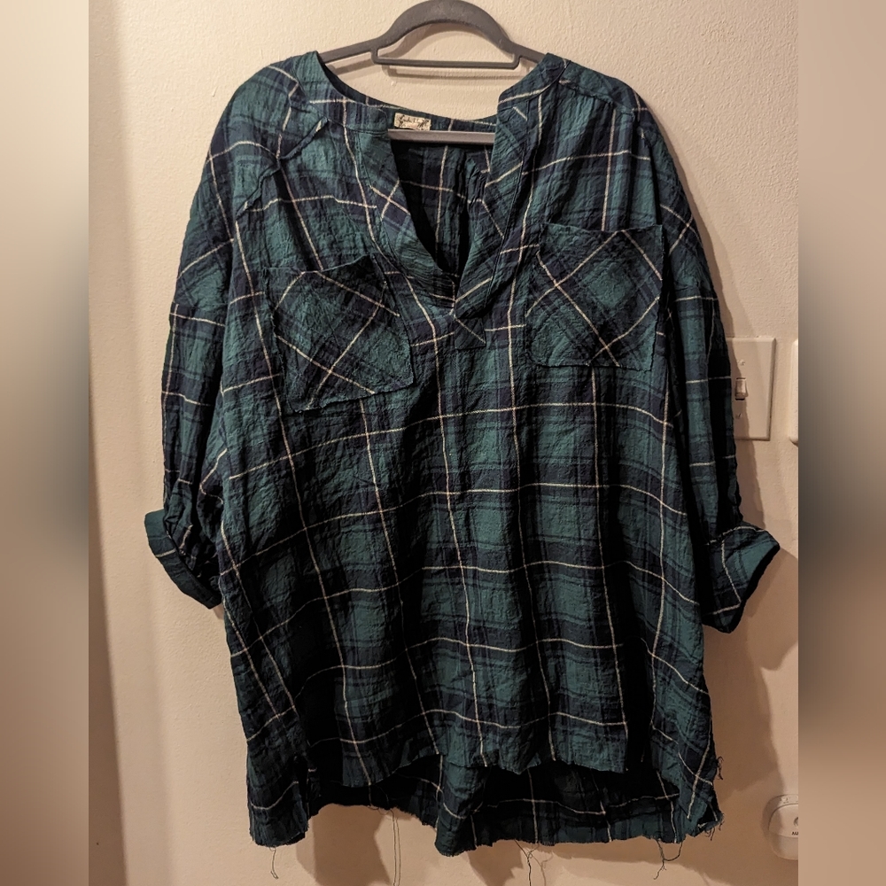 Oversized Free People Intimately Flannel